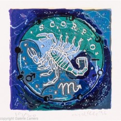 Original Kunst von Michael Leu "Sternzeichen Skorpion" kaufen Sie Bilder des bekannten amerikanischen Künstlers