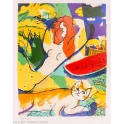 Original Kunst von Michael Leu "The picnic" kaufen Sie Bilder des bekannten amerikanischen Künstlers