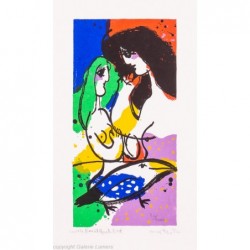 Original Kunst von Michael Leu "With beautiful bird" kaufen Sie Bilder des bekannten amerikanischen Künstlers