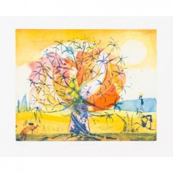 Original Kunst von Elfriede Otto "Am Tropenbaum" kaufen Sie Bilder der beliebten deutschen Künstlerin