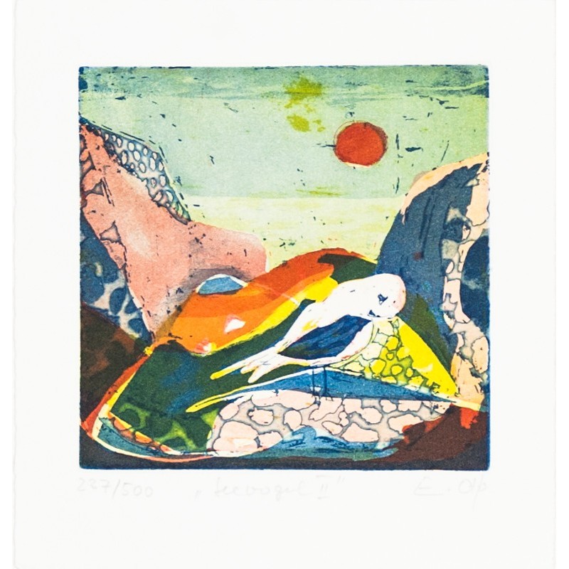 Original Kunst von Elfriede Otto "Seevogel II" kaufen Sie Bilder der beliebten deutschen Künstlerin