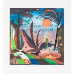 Original Kunst von Elfriede Otto "Sonne mit Monden" kaufen Sie Bilder der beliebten deutschen Künstlerin