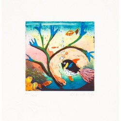 Original Kunst von Elfriede Otto "Sternzeichen Fisch" kaufen Sie Bilder der beliebten deutschen Künstlerin