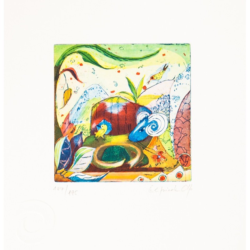 Original Kunst von Elfriede Otto "Sternzeichen Widder" kaufen Sie Bilder der beliebten deutschen Künstlerin