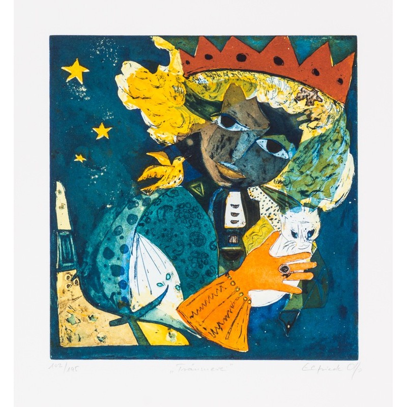 Original Kunst von Elfriede Otto "Träumerei" kaufen Sie Bilder der beliebten deutschen Künstlerin