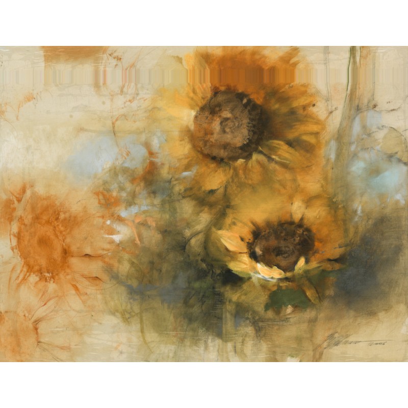 Gabriele Mierzwa Unikat auf Karton -Blumen 11-