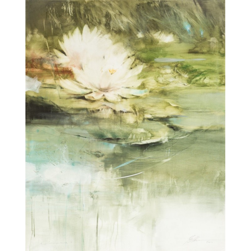 Gabriele Mierzwa "Seerosenteich -2011-" Original Kunstwerk Gemälde Bild