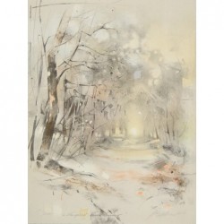 Original Kunst von Gabriele Mierzwa "Vorspiel zum Winter" kaufen Sie Bilder der beliebten deutschen Künstlerin