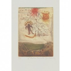 Original Kunstwerk von René Carcan "L`extra-terrestre". Kaufen Sie hier Bilder des beliebten belgischen Künstlers