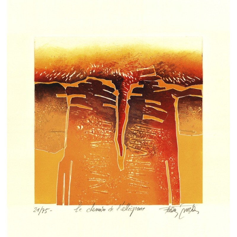 'Original Kunstwerk von Francis Méan "Le chemin de l''allegresse". Kaufen Sie hier Bilder des beliebten belgischen Künstlers'