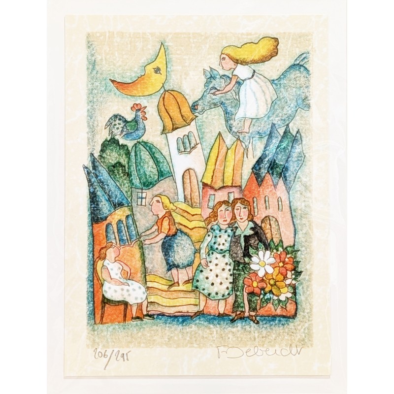 Francoise Deberdt - "Musashi II, Motiv 1" Original Bild-Kunst