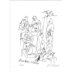 Armin Mueller-Stahl * Auerbachs Keller handsigniertes Original Kunst Bild kaufen