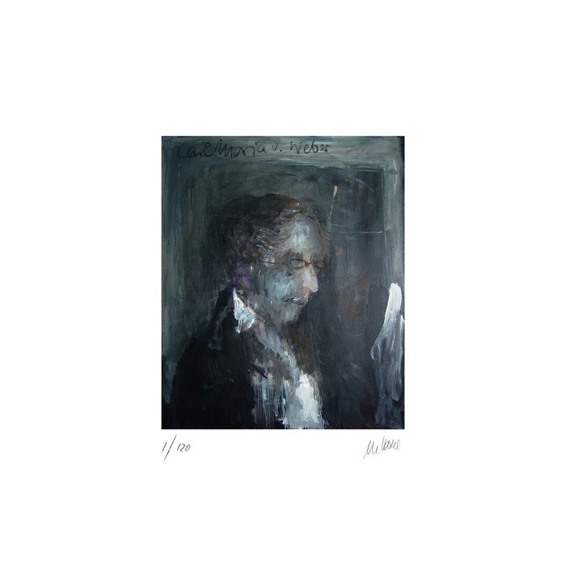 Armin Mueller-Stahl * Carl Maria von Weber handsigniertes Original Kunst Bild kaufen