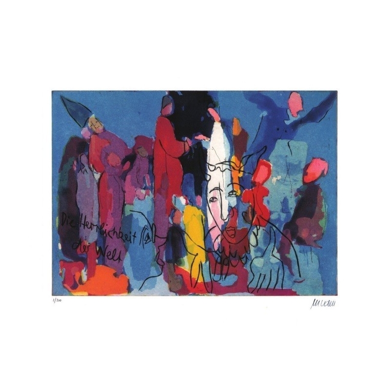 Armin Mueller-Stahl * Die Herrlichkeit der Welt handsigniertes Original Kunst Bild kaufen