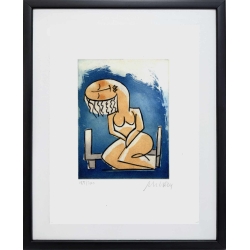 Das Original 'Sonnenbad' wurde von Armin Mueller-Stahl handsigniert. Günstig kaufen.