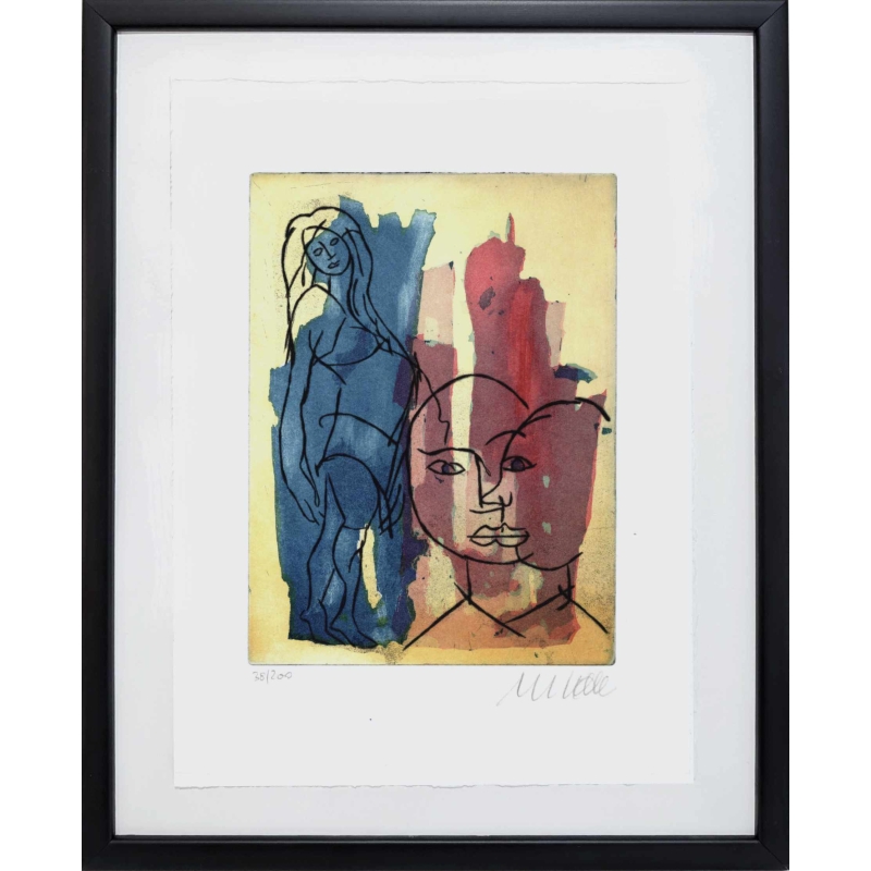 Das Original 'In Erwartung' wurde von Armin Mueller-Stahl handsigniert. Günstig kaufen.