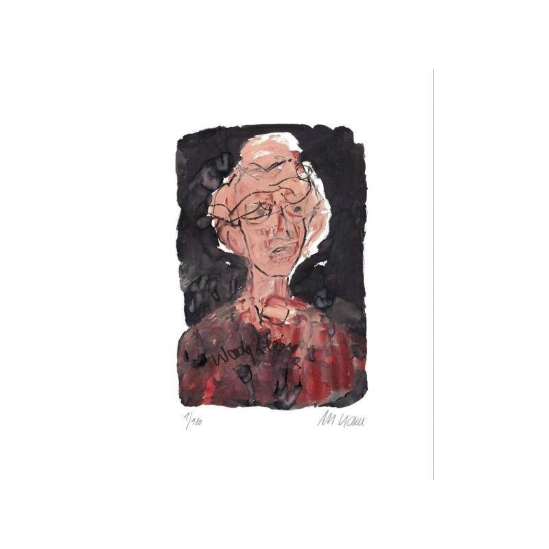 Armin Mueller-Stahl * Woody Allen handsigniertes Original Kunst Bild kaufen