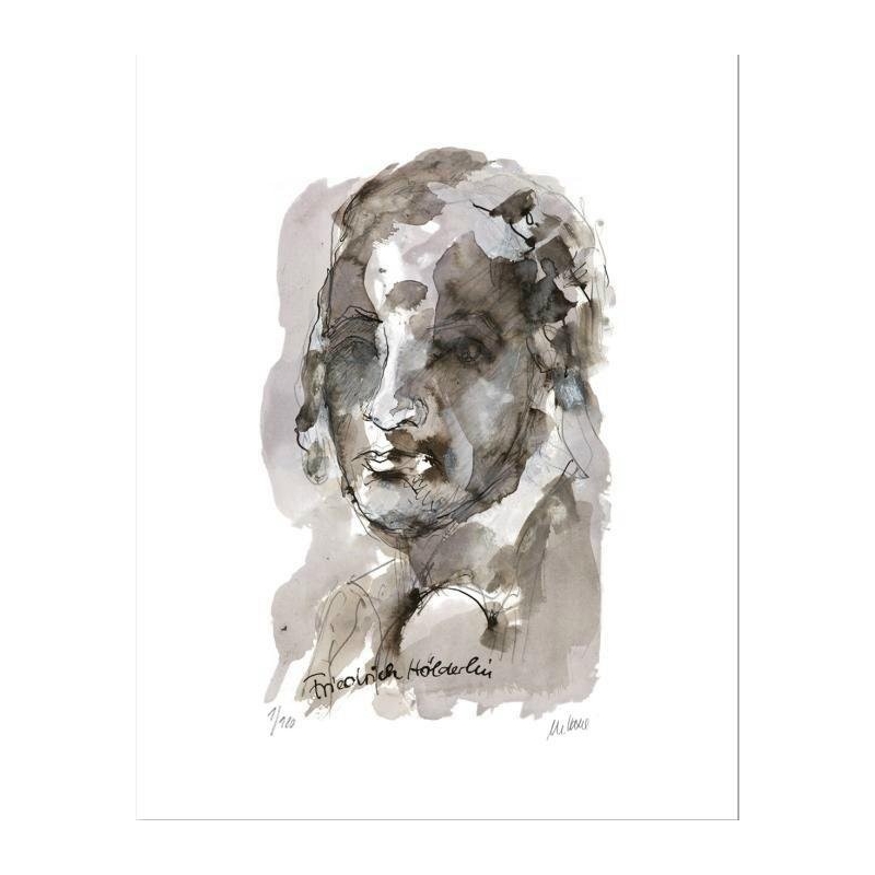 Armin Mueller-Stahl * Friedrich Hölderlin handsigniertes Original Kunst Bild kaufen