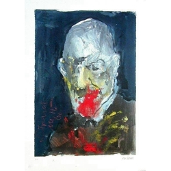 Armin Mueller-Stahl * Sigmund Freud handsigniertes Original Kunst Bild kaufen