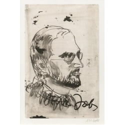 Armin Mueller-Stahl * Steve Jobs handsigniertes Original Kunst Bild kaufen