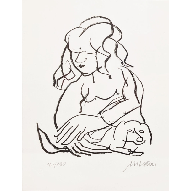 Armin Mueller-Stahl Kunst Bild kaufen Kleiner Freund | handsigniertes Original