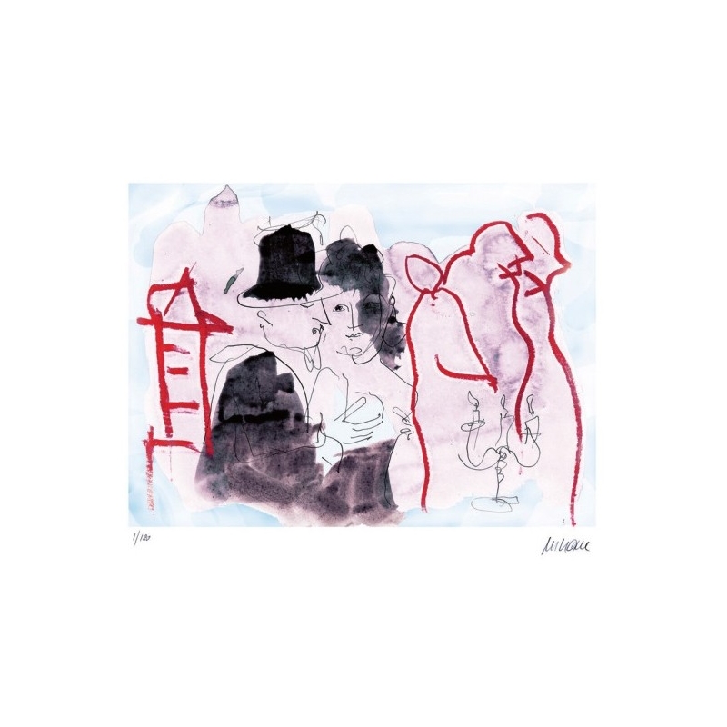 Armin Mueller-Stahl Kunst Bild kaufen Die Buddenbrooks - Zur späten Stunde | handsigniertes Original