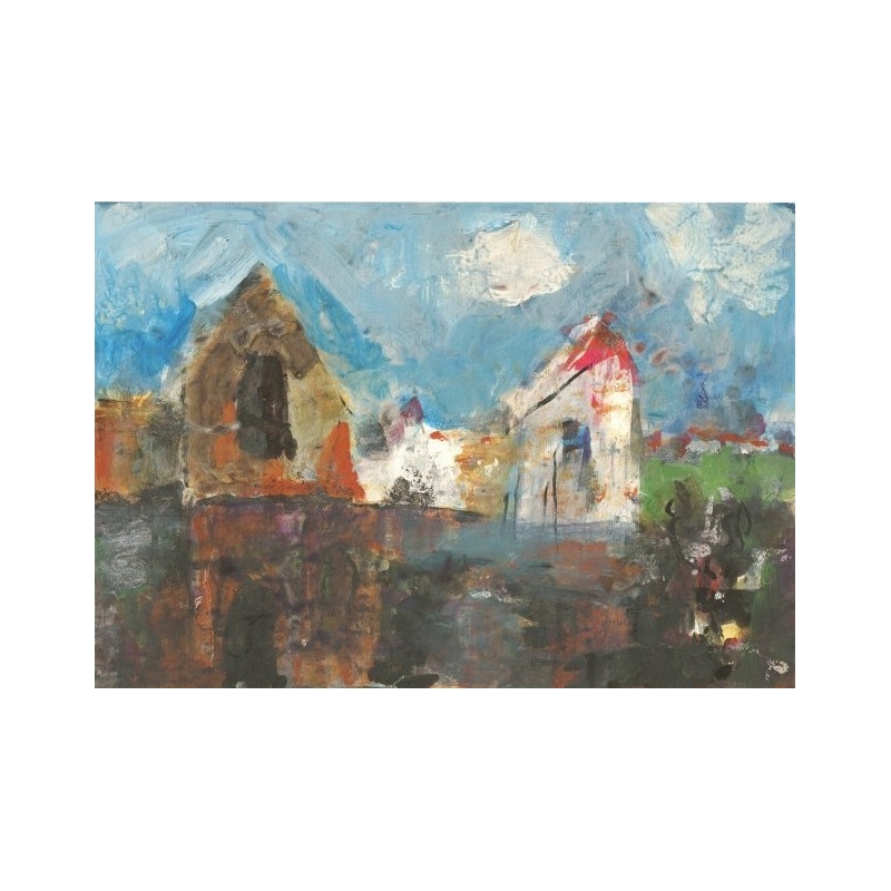 Armin Mueller-Stahl * Haus am See handsigniertes Original Kunst Bild kaufen