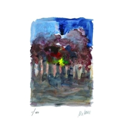 Armin Mueller-Stahl * Allee im Zwielicht handsigniertes Original Kunst Bild kaufen