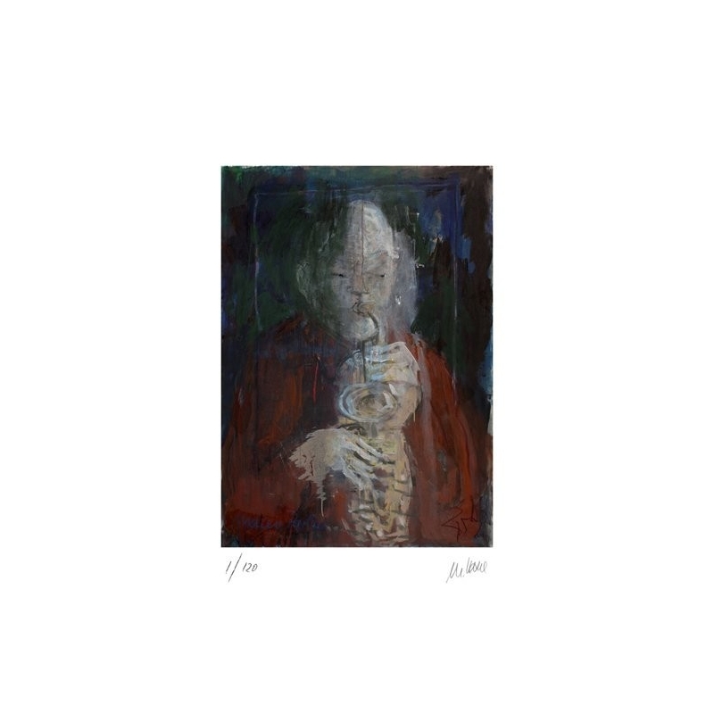 Armin Mueller-Stahl * Maceo Parker handsigniertes Original Kunst Bild kaufen