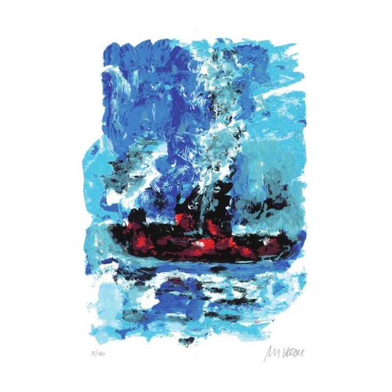 Armin Mueller-Stahl * Volle Fahrt voraus handsigniertes Original Kunst Bild kaufen