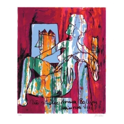 Armin Mueller-Stahl * Anna Boleyn-Heinrich VIII. handsigniertes Original Kunst Bild kaufen