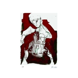 Armin Mueller-Stahl Kunst Bild kaufen Cellospieler | handsigniertes Original