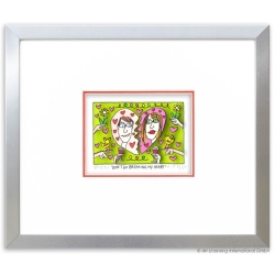 James Rizzi Original 3D Bild kaufen Rahmenbeispiel Alu-Seidenmatt