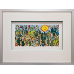 Desert Life von James Rizzi im Rahmen Alu
