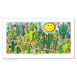 James Rizzi "Desert Life" Original 3D Bild mit Zertifikat