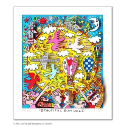 James Rizzi - Original 3D Bild * BEAUTIFUL SUN DAZE * mit Zertifikat