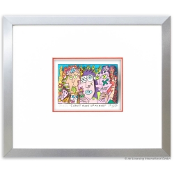 James Rizzi Original 3D Bild kaufen Rahmenbeispiel Alu-Seidenmatt