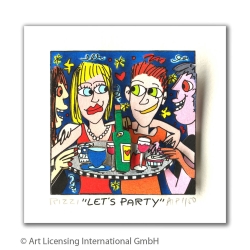 Motivansicht: James Rizzi - Original 3D Bild "Let´s party" mit Zertifikat
