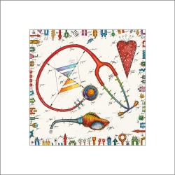 Leslie Hunt Bilder kaufen Original "Stethoskop" Giclee