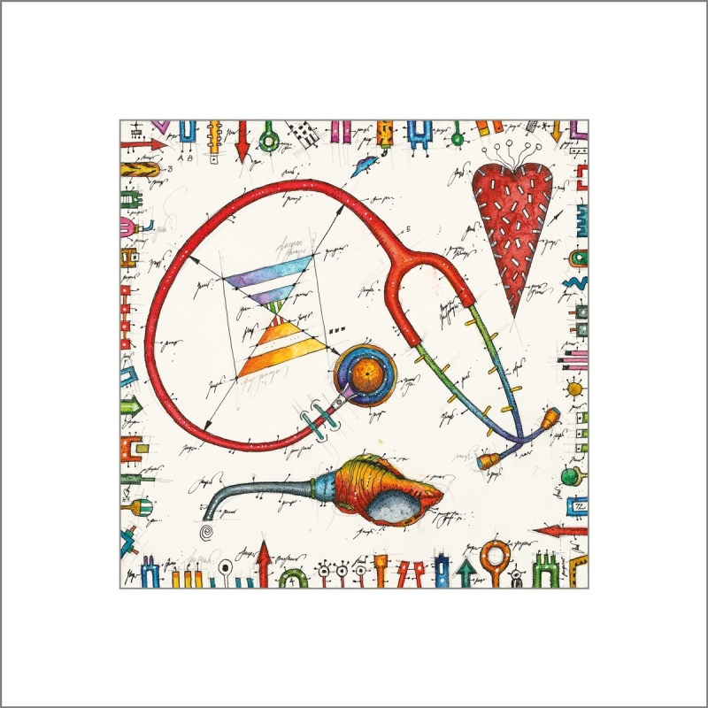 Leslie Hunt Bilder kaufen Original "Stethoskop" Giclee