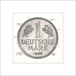 Leslie Hunt Bilder kaufen Original "Deutsche Mark-DM" Giclee