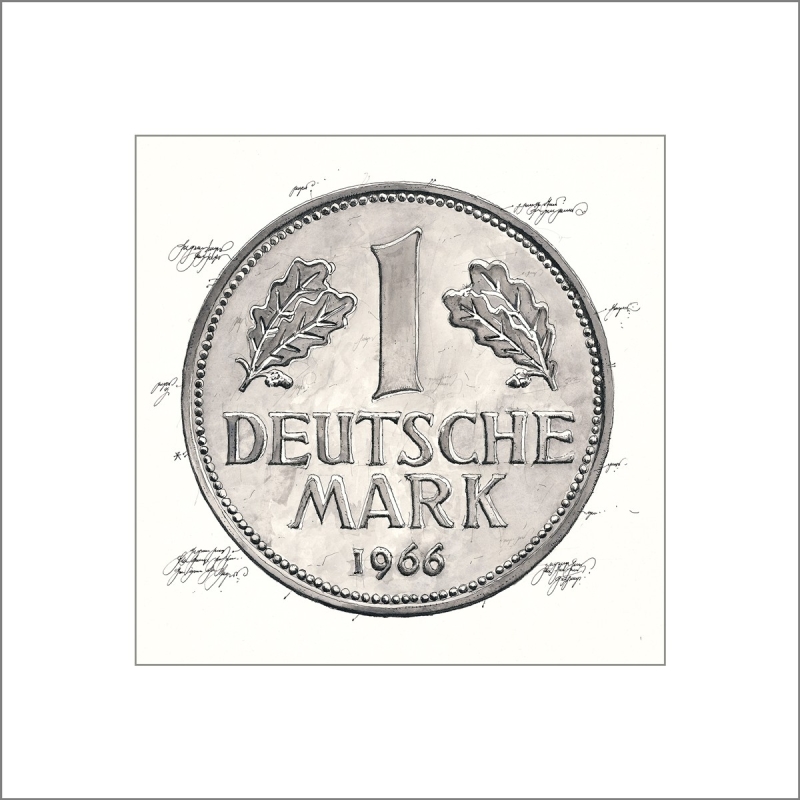 Leslie Hunt Bilder kaufen Original "Deutsche Mark-DM" Giclee