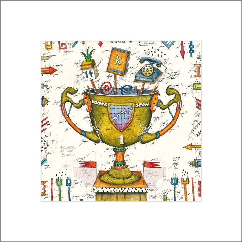 Leslie Hunt Bilder kaufen Original "Manager of the Year" Giclee