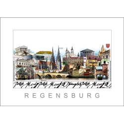 Leslie Hunt Bilder kaufen Original "Regensburg" Giclee