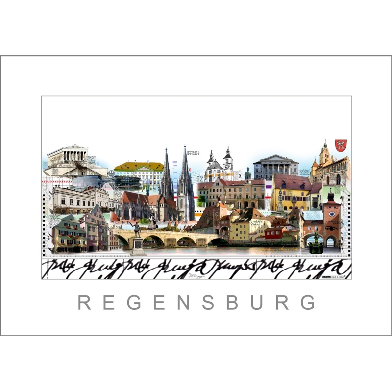 Leslie Hunt Bilder kaufen Original "Regensburg" Giclee