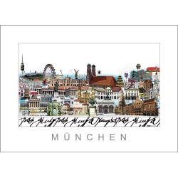 Leslie Hunt Bilder kaufen Original "München" Giclee