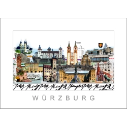 Leslie Hunt Bilder kaufen Original "Würzburg" Giclee