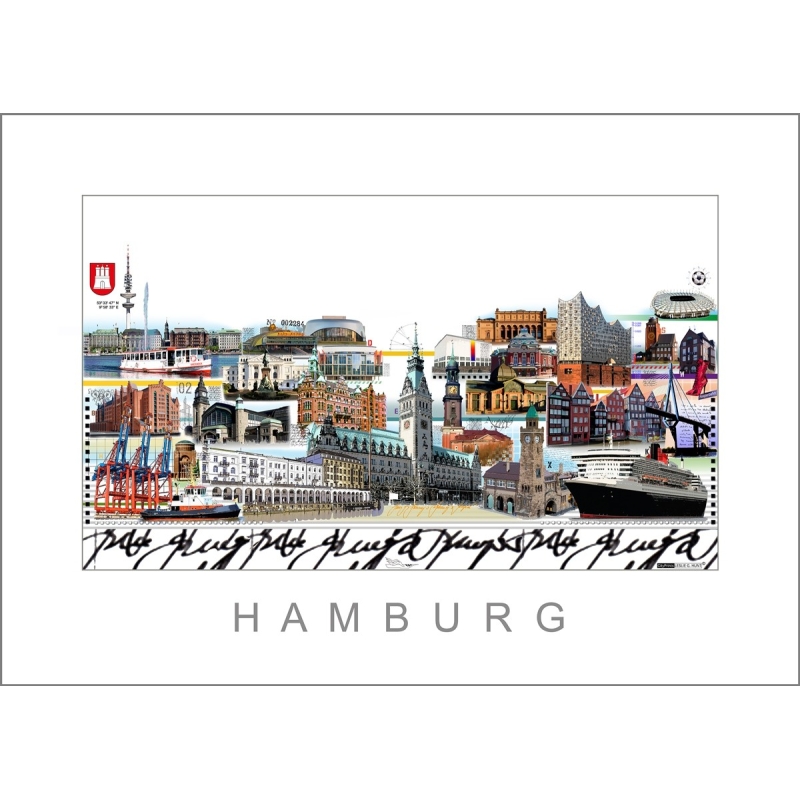 Leslie Hunt Bilder kaufen Original "Hamburg" Giclee