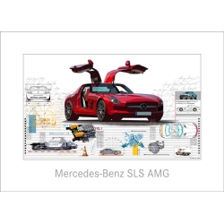 Leslie Hunt Bilder kaufen Original "Mercedes Benz SLS" Giclee