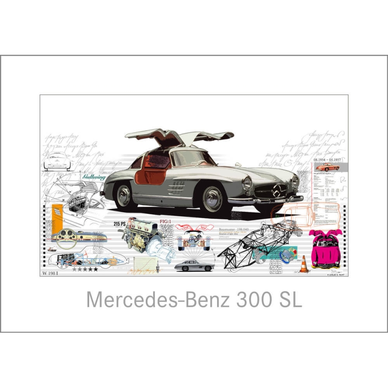 Mercedes Benz 300 SL als Bild kaufen von Leslie G. Hunt